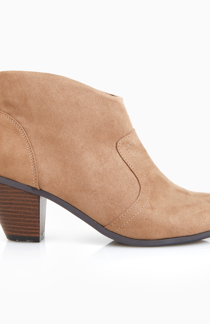 taupe western booties