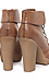 Folded Lace up Booties Thumb 3