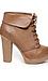Folded Lace up Booties Thumb 2