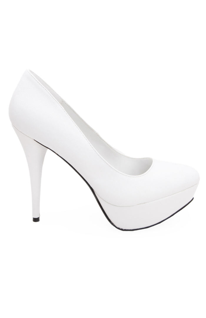 white leather pumps men