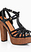 T-Strap Leather Sandals Thumb 1