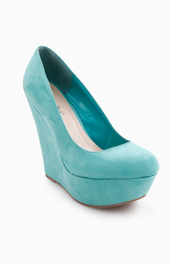 Suede Wedges Slide 1