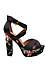 Floral Print High Heel Sandals Thumb 2