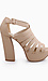 Nude Chunky Heel Platforms Thumb 2