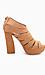 Caged Tan Platforms Thumb 2