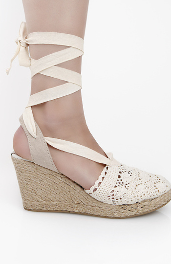 pilar gg ankle tie espadrille platform wedge