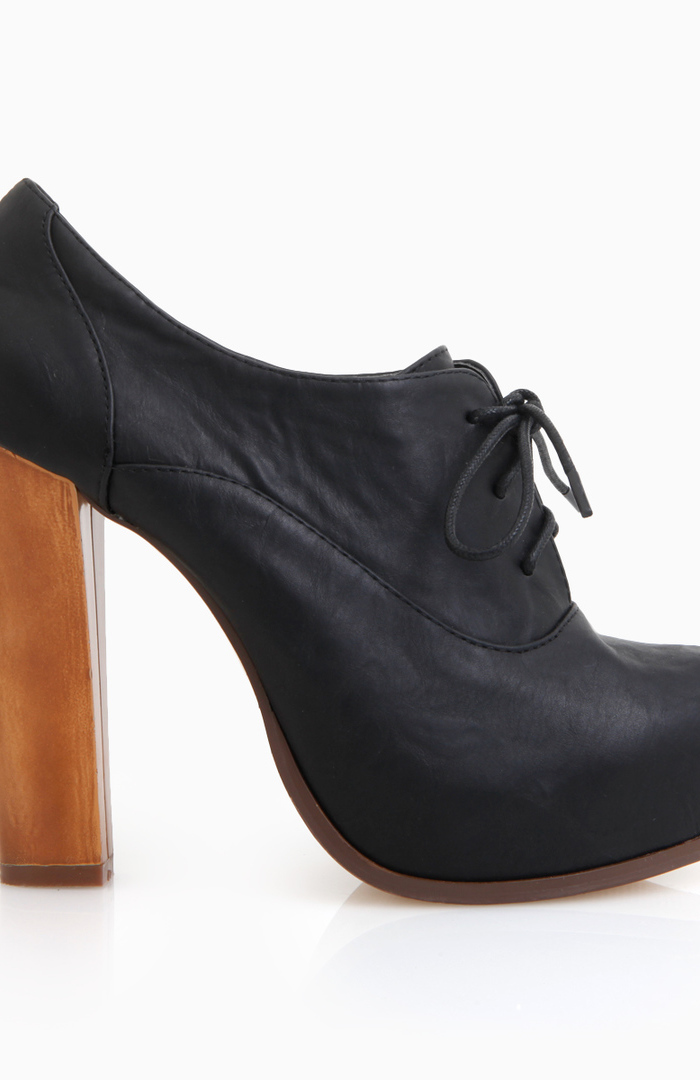 low heel platform booties