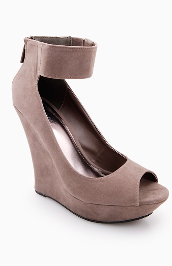 Modern Ankle Strap Wedges Slide 1