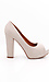 Nude Platform Peep Toe Heels Thumb 2