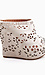 Perforated Print Mules Thumb 2