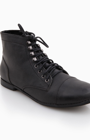 Hipster Lace Up Ankle Boots Slide 1