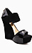 Black Skyhigh Wedges Thumb 1