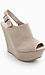 Peep Toe Sling back Wedges Thumb 1