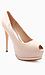 Stacked Peep Toe Platforms Thumb 1