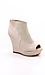 Two Tone Suede Wedge Ankle Booties Thumb 1