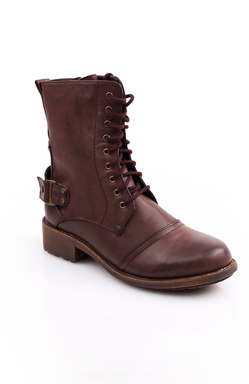 Original Leather Lace Up Boots Slide 1