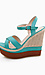 Turquoise Color Block Espadrille Thumb 2