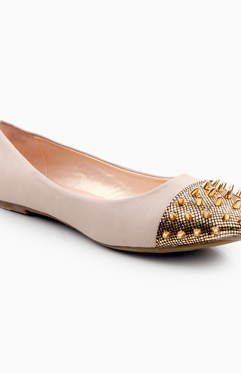 Spike Toe Ballet Flats Slide 1