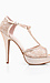 Lace and Rhinestone T-Strap Heels Thumb 2