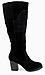Faux Suede Western Knee High Boots Thumb 2