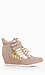 Metallic Stripe Wedge Sneaker Thumb 2