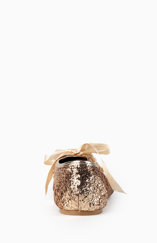 Glitter Oxfords in Gold DAILYLOOK