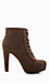 Lace Up Platform Booties Thumb 2