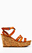 Triple Strap Cork Wedge Thumb 2