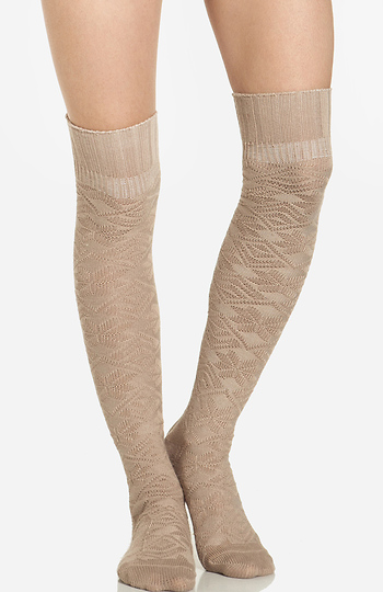 Fair Isle Knee High Socks Slide 1