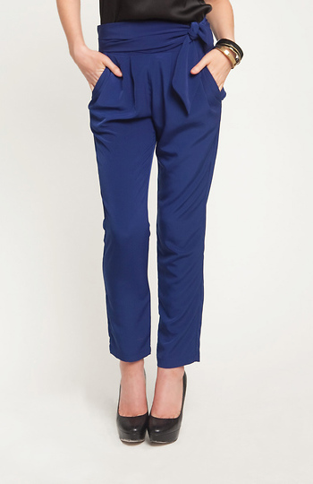 Carrot Style Cropped Trousers Slide 1