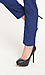 Black faux Crocodile Pumps Thumb 2