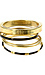 City Mixed Gold and Enamel Bangle Set Thumb 1