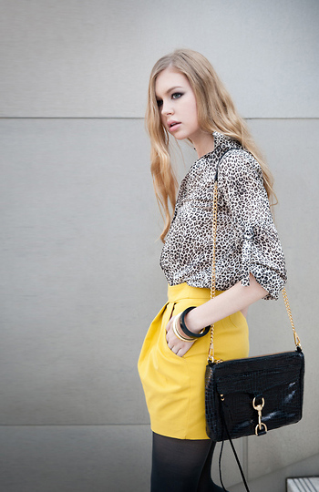 Leather Black Clutch Slide 1