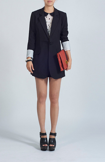 Black Blazer Jacket Slide 1
