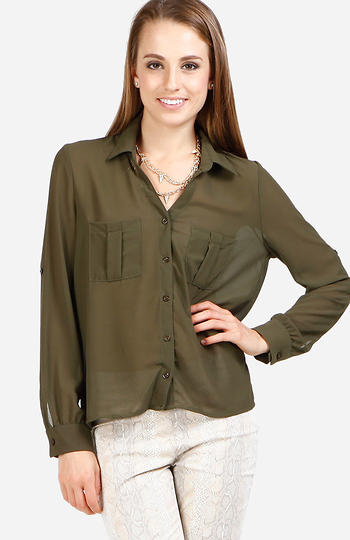 Desire Button Down Top Slide 1