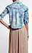 Bleached Denim Crop Top Thumb 4