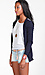 Vertical Striped Back Cardigan Thumb 2