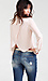 Pleated Shoulder Top with Draped Back Thumb 3