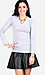 Classic V-neck Long Sleeve Top Thumb 1