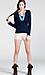 Classic V-neck Long Sleeve Top Thumb 5