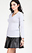 Classic V-neck Long Sleeve Top Thumb 2