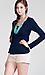 Classic V-neck Long Sleeve Top Thumb 2