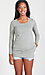 Cotton Long Sleeve U Neck Tee Thumb 1