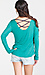 Long Sleeve Criss Cross Top Thumb 3