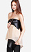 Faux Leather Band Top Thumb 2