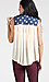 Sheer Top With Star Denim Trim Thumb 3
