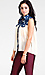 Sheer Top With Star Denim Trim Thumb 2