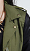Faux Leather Sleeve Army Jacket Thumb 4