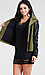 Faux Leather Sleeve Army Jacket Thumb 2