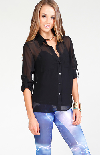 Button Down Utility top Slide 1